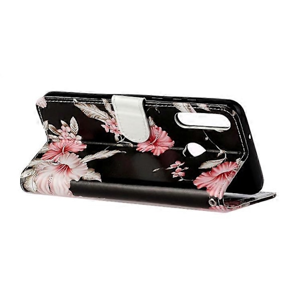 Til Huawei Y6p Farvet Tegning Marmormønster Horisontal Flip PU Læder Telefon Cover[HK] Azalea