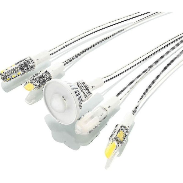 HKK 25 delar G4 Lamphållare G4 Socket Lamphållare Med Keramisk Hållare För G4 Led Halogen Lampa, 10cm Kabel XC