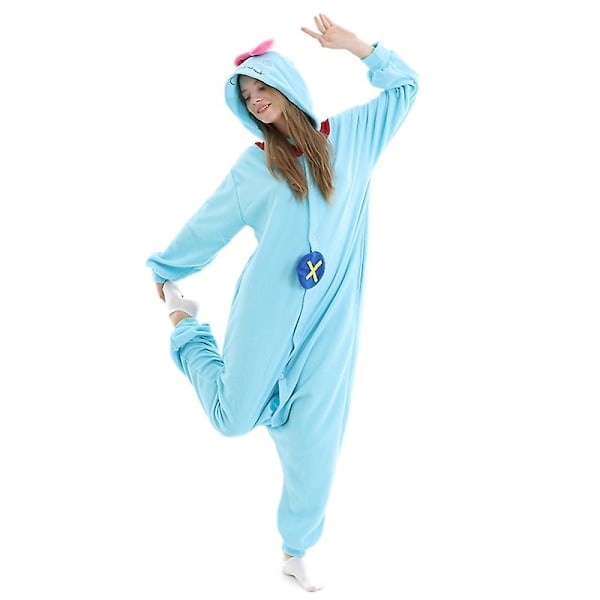 Eleimos Halloween Onesie söt docka för kvinnor flicka vuxen djur Kigurumis pyjamas tecknad pyjamas hemmakläder cosplay kostym[HK] S Fit 145-158cm