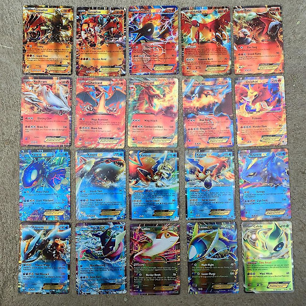 Tegneserie-spilkortsæt - 100 stk., TCG-stil [HK]