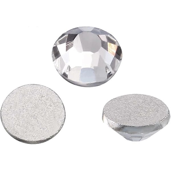 1440-pack Kristall Flat Back Rhinestone Runda Diamant-ädelstenar, Ej Självhäftande [HK]
