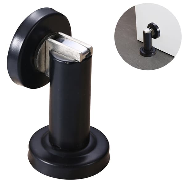 Magnetisk dørstopper rustfrit stål sort[HK]