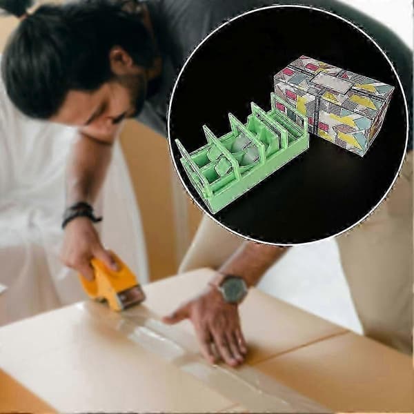 Bordteipdispenser med enhåndskutter for studier [HK] Green