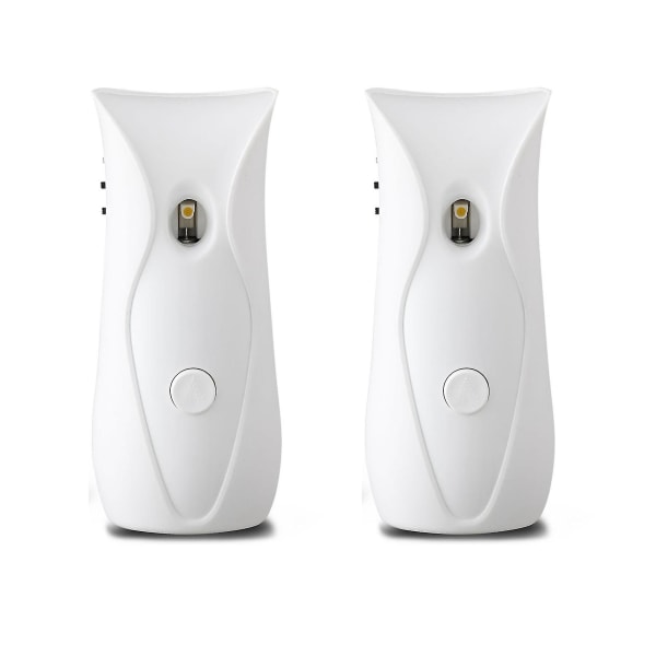 HKK 2x Automatisk Luftfrisker Dispenser Badeværelse Timed Air Freshener Spray Vægmonteret, Automatisk Sce