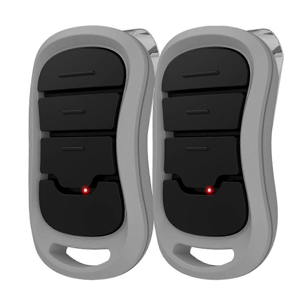 2 st för Genie Intellicode Garageportsfjärrkontroll för alla Genie Intellicode garageportsöppnare, G3T-BX[HK] Black