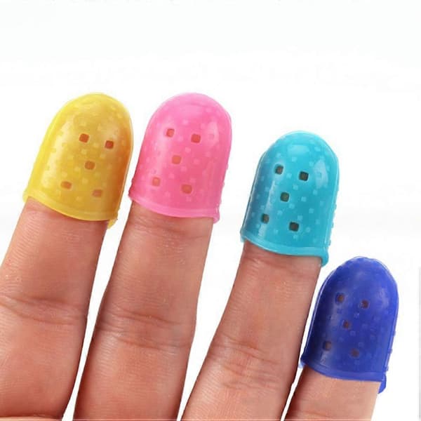 Fingertoppsskydd Silikon Gitarr Fingerskydd för 10st Fingerskydd[HK]