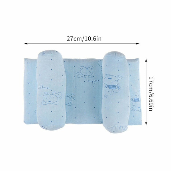 Baby Pude Mod Deformation Fladt Hoved Baby Pude Blød [HK] blue