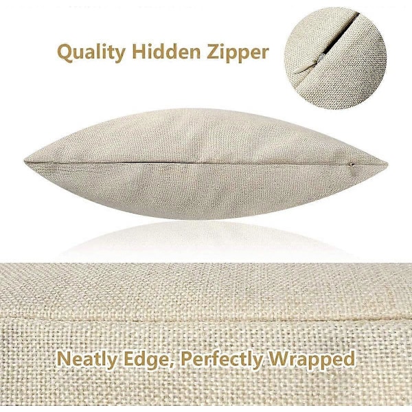 Sett med 4 Lin Putetrekk 45x45 cm Adventure Lodge Natur Dyreliv Hjem Dekor Putetrekk Firkantede Putetrekk for Sofa Seng [HK]