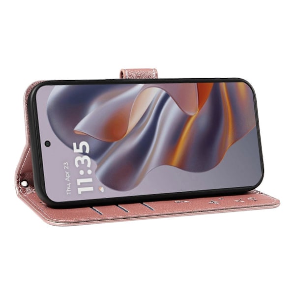 Læderetui med pung til Motorola Edge 50 Neo 5G/S50 5G/ThinkPhone 25 5G, telefoncover med mælkebøtte [HK] Style D Multicolor