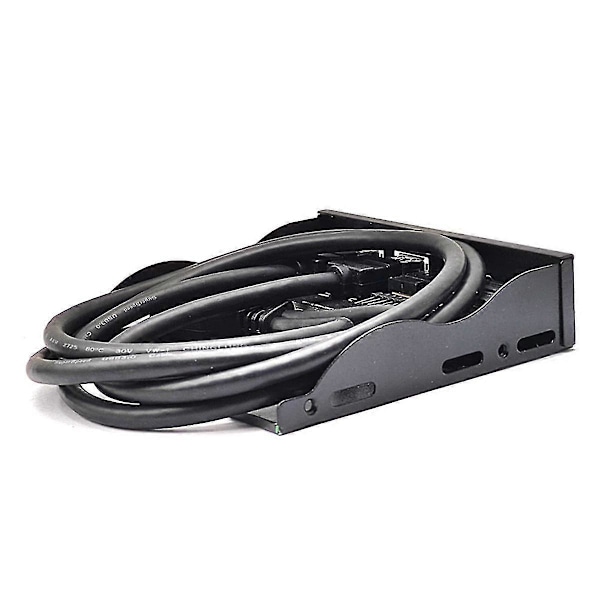 USB Frontpanel til PC USB3.2 Gen2 10Gbps Type C + 19pin 2port USB3.0 Hub + HD Audio 3.5mm Høretelefon Mikrofon[HK]