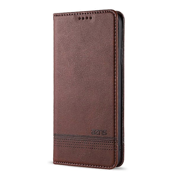 Läderfodral för iPhone 12 / 12 Pro[HK] Dark Brown