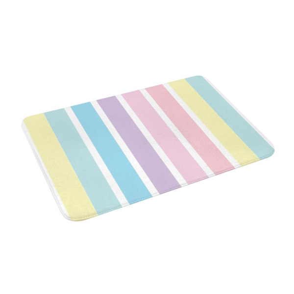 HKK  Pastellfärgad inomhusdörrmatta halkfri dörrmatta tvättbar matta för entré, golv inuti bakdörr veranda utomhus inomhus 16x24in