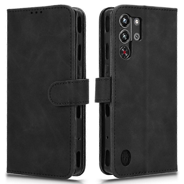 ZTE nubia Red Magic 10 Pro 5G Nahkakotelo Ihoa myötäilevä Pudotussuoja Lompakkokotelo [HK] Style A Multicolor