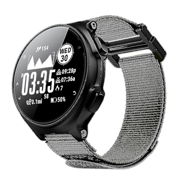 För Garmin Forerunner 220/230/235/630/735XT Loop Fäste Klockarmband 20mm Nylon Ersättningsband Army Green