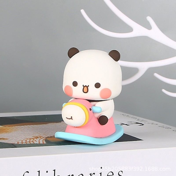 Kawaii Bubu ja Dudu -nukke koriste sarjakuva Mitao Panda malli auton koristeet [HK]