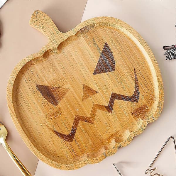 Pumpaplatta Grimace Matbricka för Halloween Träserveringsbricka Köksplatta[HK] Ghost