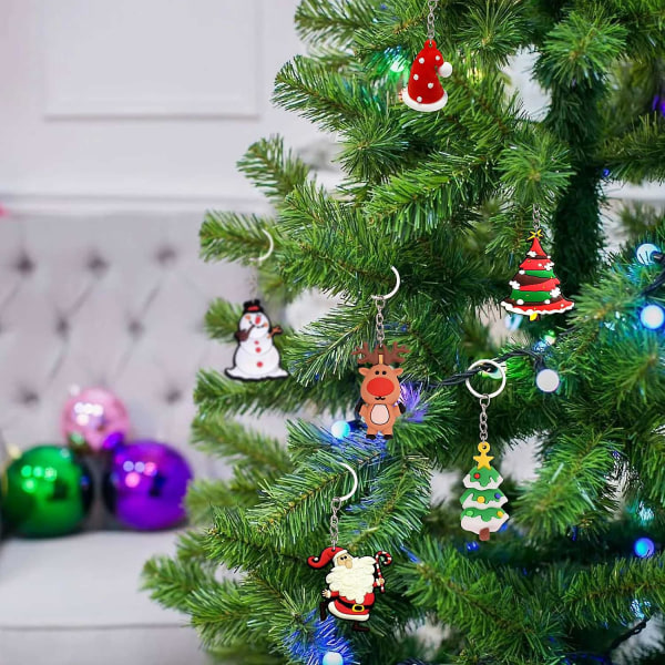 Joulun adventtikalenterit Avaimenperä Ornamentti Koriste Joululahja 24 Päivän Lähtölaskenta Uusi G