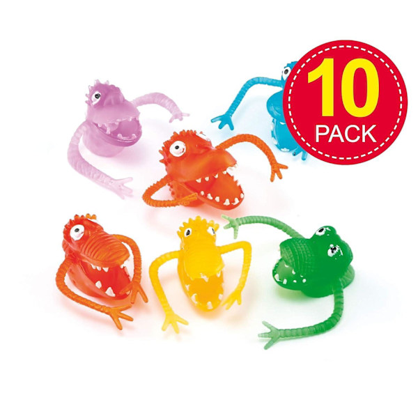 Monster Fingerdockor - Set med 10, Dockor för Barn, Perfekt för Kalaspåsar och Barnkalas[HK]