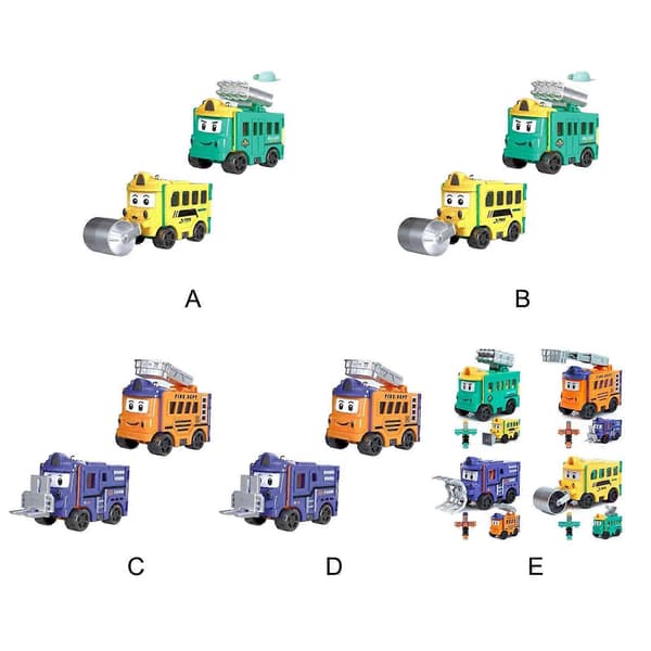 Transformasjonsrobot Leketøy Deformasjonsrobot Billeketøy for Barn Gutter Bursdagsgaver[HK]