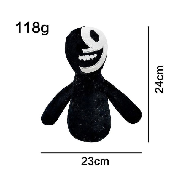 Døre Roblox Figur Døre Plys Legetøj Monster Horror Spil Plys Plys Dyr[HK] black white face