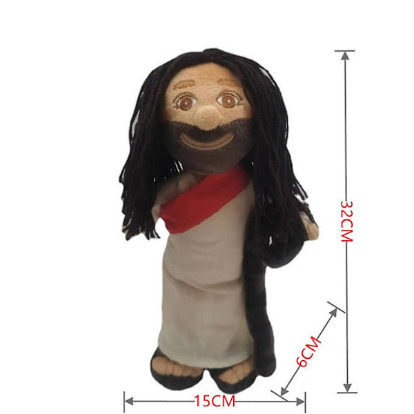 Jesus Pludset Legetøj Religiøs Gave Jomfru Maria Fyldt Dukke Frelser Julegave[HK] C