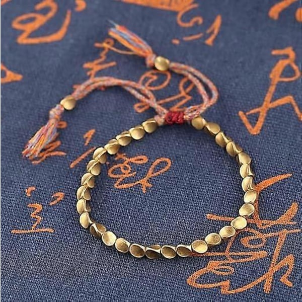 Tibetansk kobberarmbånd for menn og kvinner, buddhistisk lykkearmbånd for å forebygge leddgikt, beskyttelse og velsignelse for menn og kvinner, [HK]