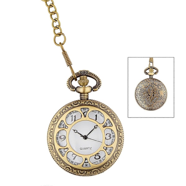 Mekaaninen taskukello ketjulla, retro, steampunk, asuste karnevaaleihin, teemajuhliin ja paljon muuta.