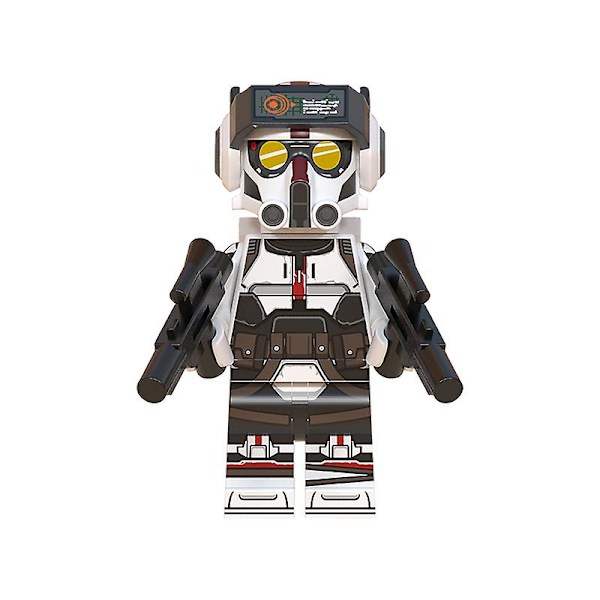 8 stk. Byggeklodser Minifigur Klon Ahsokatroopers Mini Legetøjsfigur Wm6095[HK] Black 8 pc