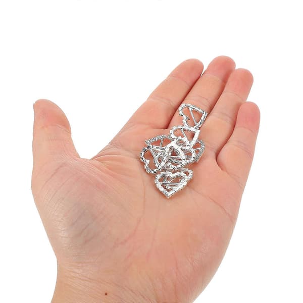 Rhinestone Knapper Legering Rhinestone Spenne for Dekorasjon 10 stk Sølv Design[HK]