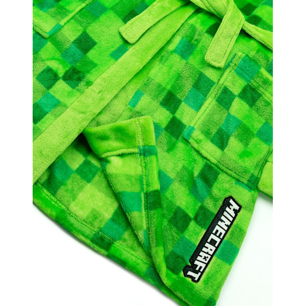 Minecraft Unisex Barnbadrock Grön Pixel Creeper Nyhetstryck[HK] 11-12 Years Green