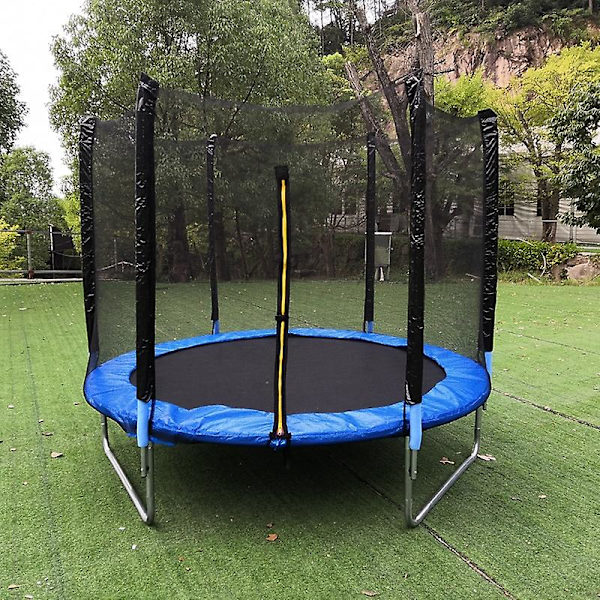 Utomhus Sport Trampolin Säkerhetsnät Inhägnad Ersättningsnät För Utomhus Trampolin Tillbehör[HK] 12 Meters And 6 Poles