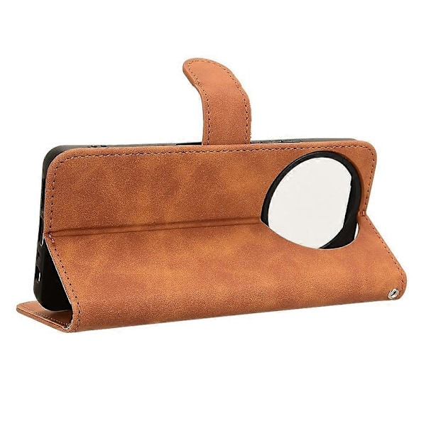 For TCL 50 NxtPaper 5G Lærveske Hudfølelse Anti-Fall Lommebok Flip Telefondeksel - Grønn[HK] Brown Multicolor