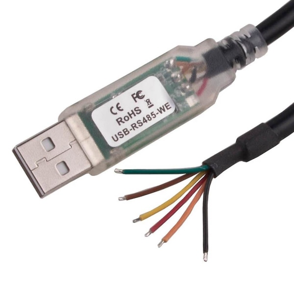 Usb til Rs485 seriel port konverter adapter kabel 6pin ledning ende chip understøtter 8 7 Xp([HK])