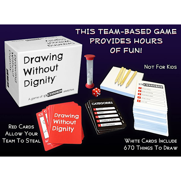 Drawing Without Dignity - Vääristyneen hauska aikuisten juhlapelin piirustuspelistä [HK] Expansion Pack 1