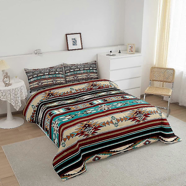 Västerländsk Inredning Täcke Aztec Täcke Set Cowboy Cowgirl Sydvästlig Bäddset för Barn Rustik TT62ids1530[HK] 40x30in 76x102cm