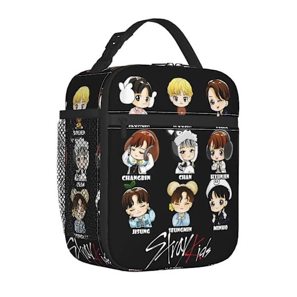 Anime Stray Kids (4)-2 Lounaskassi Terminen Kannettava Lounasrasia Eristetty Kantolaukku Viileät Lounaskassit Aikuisille Toimisto Piknik Työ Lahjat0564[HK] One Size