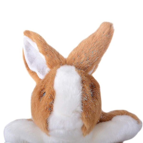 Hånddukke Plysdyr Legetøj Fantasifuld Historiefortælling Legetøj Børnegave[HS][HK] Brown Rabbit