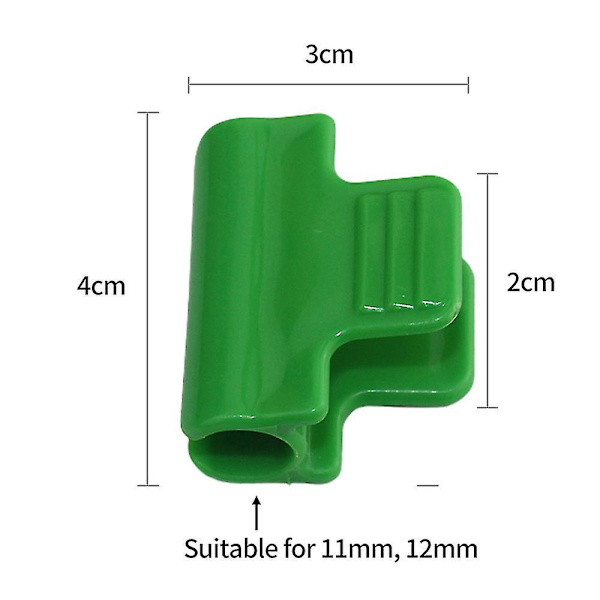 10 kpl Muovikalvokiinnikkeitä Kasvihuoneen Tarvikkeet Puutarhanhoitoon 11mm/16mm[HkkK] 4x3x2cm