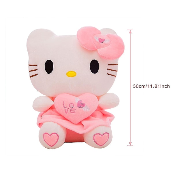 25/30/40cm Hello Kitty plysjdukke Myk leketøy Fylt søt tegneserie japansk barn anime [HK] 30cm