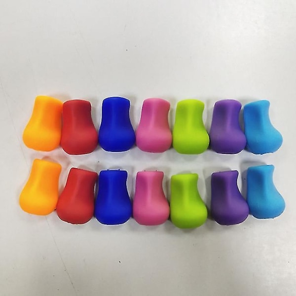 12 Pcs Pencil Grip Silicone Pencil Grippers Pen Holder Writing Aid Grip Posture Correction For Kids[HK]