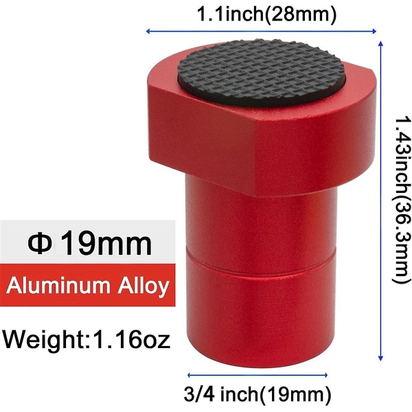 8-pack 3/4 tommer (19 mm) aluminiumsbenk - ikke-trebearbeidende benkklemmetilbehør for hundehullklemme ([HK])
