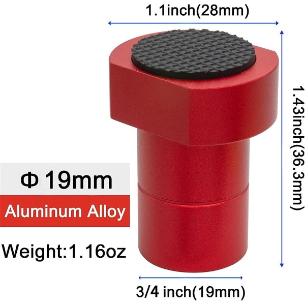 8-pack 3/4 tum (19 mm) aluminiumbänk - Icke-träbearbetningsbänkklämma tillbehör för hundhålsklämma ([HK])