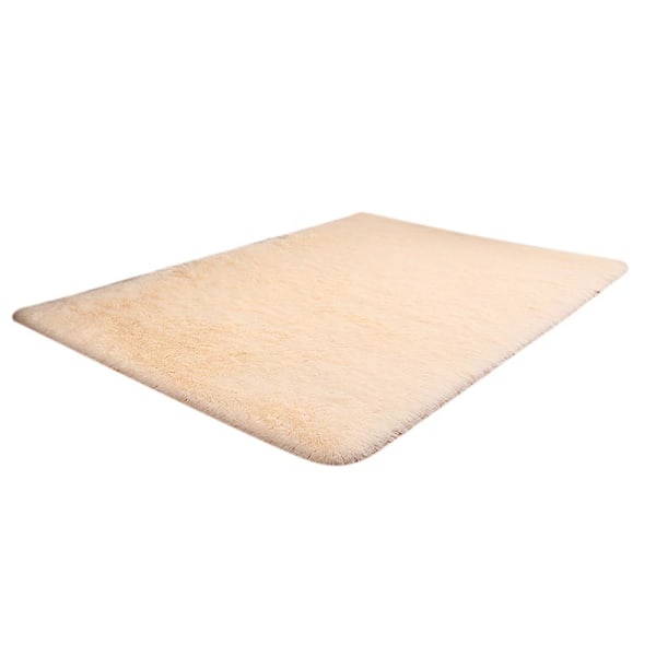 60x160cm Tæpper Shaggy Område Tæppe Spisestue Soveværelse Gulvmåtte[HK] Beige