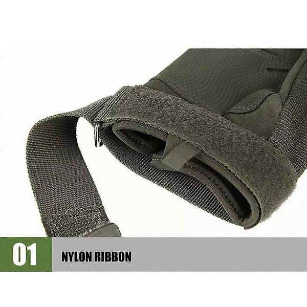 \"Herr Plus Sammetshandskar Vindtäta Fullfinger Utomhus Handskar för Vandring Camping\"[HK] XL Army Green