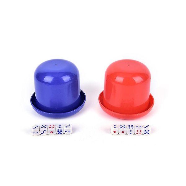 Bar Party Terningkopp Drikkespill Brettspill Gambling Terningboks 10mm d6*5 Bordspill SHYTMV[HK] One Size
