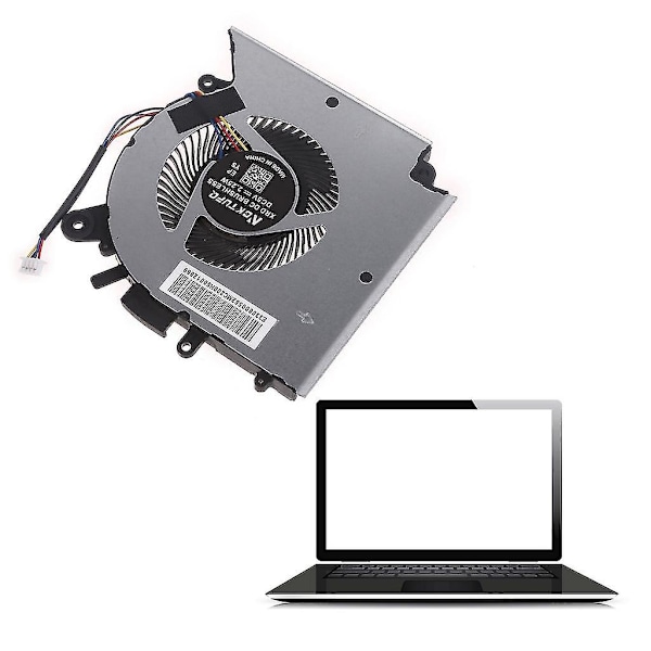 Ny kylfläkt för bärbar dator för Msi Katana Gf66 Gf76 11sc 11uc 11ud 11ue Notebook Radiator Dc 5v 1.0a 4-pin 4-wires Laptop-yezi[HK] size GPU