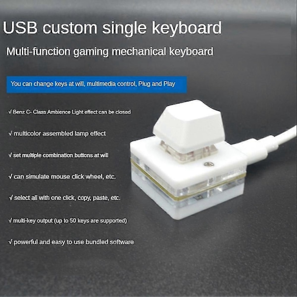 Rgb Mini 1 Knapp Osu Gaming Tangentbord Photoshop Ritnings Tangentbord Programmering Macro Keypad Mekaniskt K[HK]