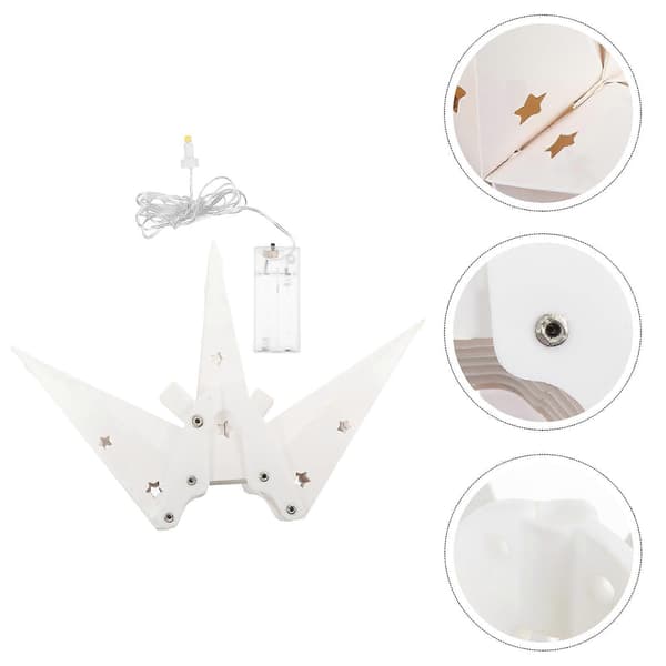 Juldekoration Ljus 3D Stjärnlykta för Dekoration 1Set Vitt Papper[HK]