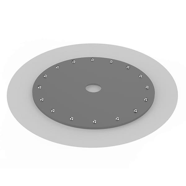 360° Computer Base Drejeskive, Computer Monitor Roterende Ramme, Aluminiumlegering Roterende Ramme, Kontor Computer Tilbehør[HK] Silver