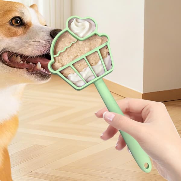 Hund Långsam Matare, Interaktiva Matningsartiklar för Husdjur - Långsam Matare Hund Bitverktyg | för Valp Medium Yoghurt Godis Köttpuré Våtfoder I[HK] Green